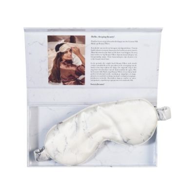 Beauty pillow silk mask marble